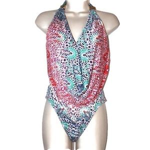 🔥🆕 Bar III Draped Monokini One-Piece Swimsuit